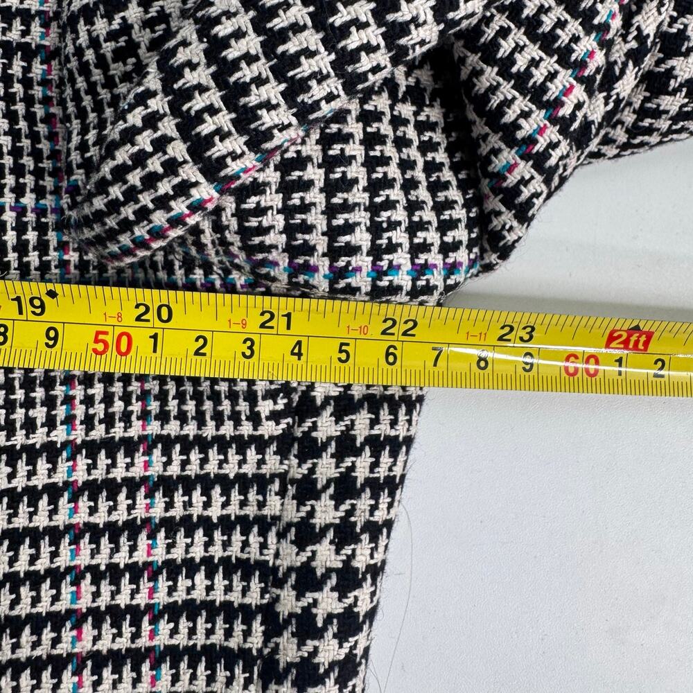 Vintage 1970/80s Union Made Faculty Club Houndstooth Plaid Blazer  Size 44 - Picture 9 of 11